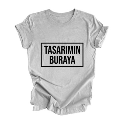 Kişiye Özel Baskılı Atletik Gri Tişört